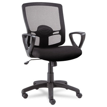Alera Etros Series Mesh Mid-Back Swivel/Tilt Chair, Black