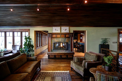 Living room - rustic living room idea in Other