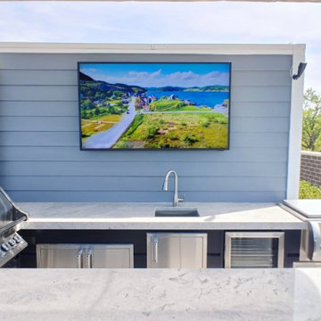 Outdoor living with Samsung and Sonos with Chicago Green Design