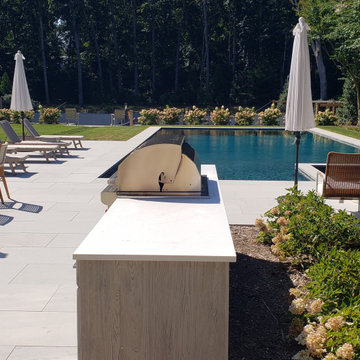 A TENNIS SLAM OUTDOOR KITCHEN IN EAST HAMPTON, NY