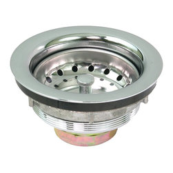 Everflow Supplies - Lucky 7 Heavy Duty Chrome Plated Solid Brass Body Sink Strainer - Kitchen Fixture Parts