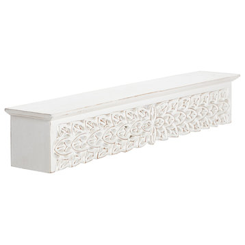 Gaudin White 30" Decorative Shelf