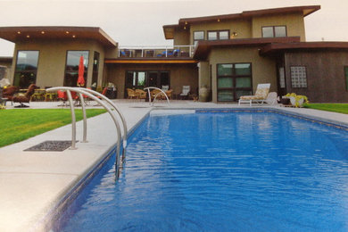 Example of a trendy exterior home design in Seattle