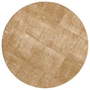 Odessa Placemats, Set of 2, Antiqued Gold, Round