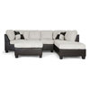 Mancini Modern Sectional Sofa and Ottoman Set