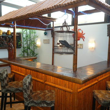Rooms - Home Bars - With Antique Chinese Design Elements