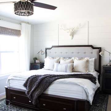 Neutral Living Room Comes to Life With Woven Wood Shades!