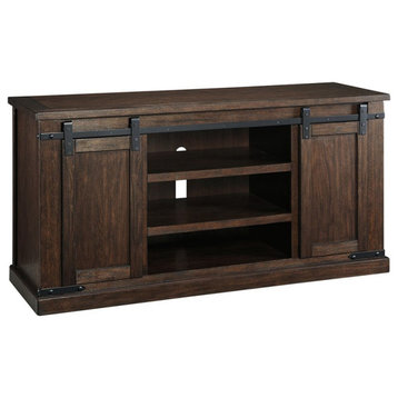 Ashley Furniture Budmore 60"" TV Stand in Rustic Brown