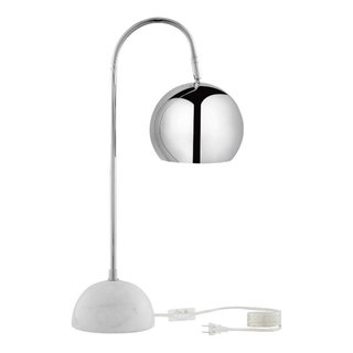 Posh Living Ambar Table Lamp 5ft Power Cord Marble Stone Base Black -  Modern - Table Lamps - by Homesquare | Houzz