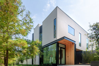 Inspiration for a contemporary exterior home remodel in Dallas