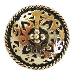Inviting Home Inc. - Moroccan Knob, Bright Brass - Cabinet And Drawer Knobs