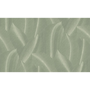 Bold Digital Textured Double Roll Wallpaper, Moss Green, Double Roll