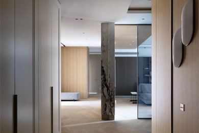 Inspiration for a contemporary entryway in Moscow.