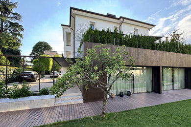 Esempio della facciata di una casa classica