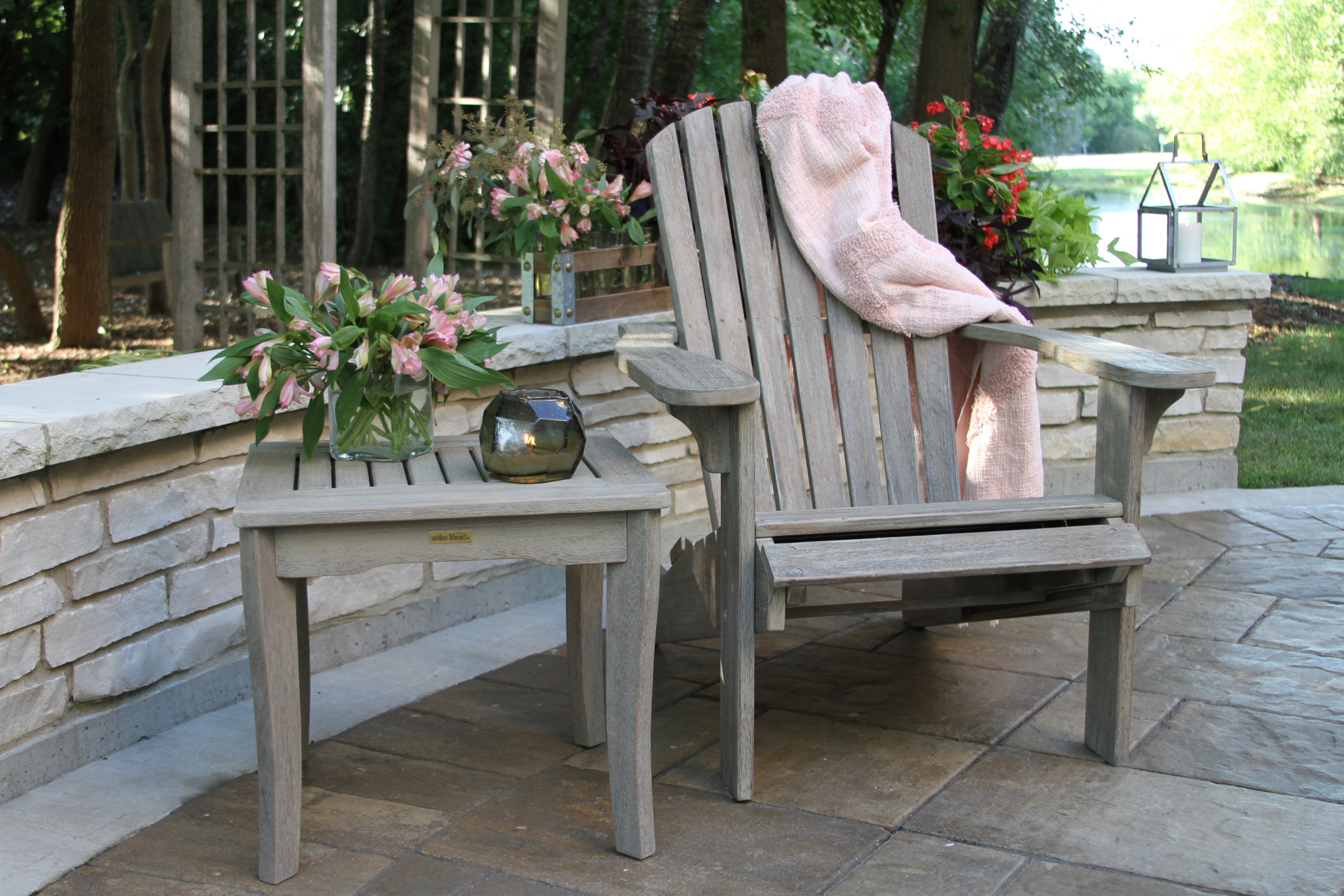 Gray Wash Eucalyptus End Table
