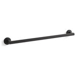 Kohler - Kohler Components 24" Towel Bar, Matte Black - Modern form meets modern function: the KOHLER Components collection is defined by controlled forms and stark precision in every line and angle. Each element is designed to feel like a minimalist piece of modern sculpture. Bring your signature bathroom look together with this contemporary towel bar in a finish to match your Components faucets.