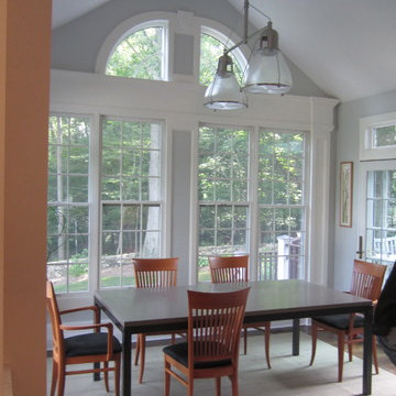 Custom Transitional White Kitchen in Ridgefield, CT