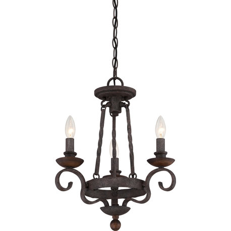 Quoizel Lighting NBE5303RK Noble - 3 Light Chandelier