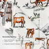 3-Piece Ranch Life Reversible Duvet Cover Set, Duffle Bag, Super King