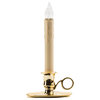 IMC Williamsburg B/O LED Candle with On/Off Sensor, Wax Drips - Brass - 4.5" x 9