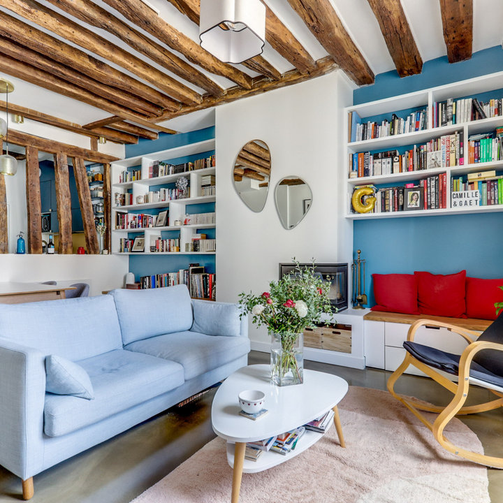 75 photos et idées déco de salons avec une cheminée - Janvier 2026