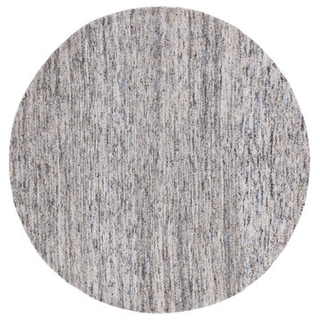 Safavieh Abstract Collection, ABT627 Rug, Grey, 7'x7' Round