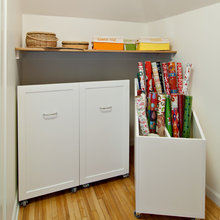 wrapping paper station