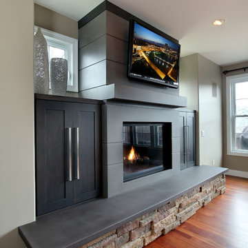 Darby Trail - Hard Topix Concrete Fireplace Surround