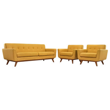 Giselle Citrus Armchairs and Sofa Set of 3