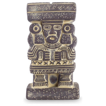 Novica Goddess Chalchiuhtlicue Ceramic Statuette