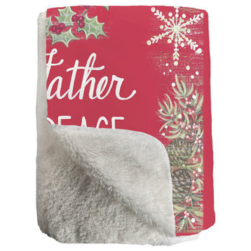 Prince of Peace Sherpa Throw Blanket
