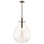 Hudson Valley Lighting - Ivy LED Large Pendant With Clear Glass Shade, Old Bronze - Popular designer, blogger, and trendsetter Becki Owens is widely known for her fresh, feminine, "dream-home-worthy" designs. Her large social media following is a testament to the livable yet beautiful spaces she creates for her clients. Becki brings the same design approach to Becki Owens X Hudson Valley Lighting: a cohesive collection of simple, elegant pieces that fit any space and style.