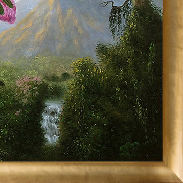 Orchid and Hummingbird Near a Mountain Waterfall, 1902
