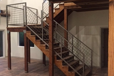 Staircase - rustic staircase idea in Phoenix