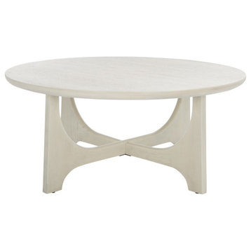 Safavieh Couture Sasha Wood Coffee Table, White Wash