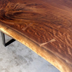 Live Edge Dining Table in Walnut - Dining Tables