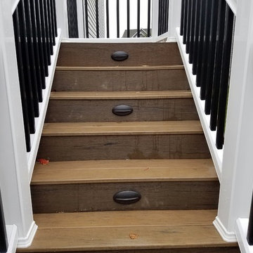 Timbertech White Accent Deck with Glass and Ceiling