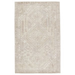 Jaipur Living - Jaipur Living Arlowe Handmade Medallion Area Rug, Light Taupe/Cream, 6'x9' - The handwoven Blythe collection features a cut-loop pile and soft-yet-textured feel. Transitional, soft colors balance more tribal patterns for a look that is both statement-making and grounding at the same time. The light taupe and cream Arlowe rug boasts a geometrically detailed medallion design that lends a touch of global appeal. The blend of natural wool and luxe rayon made from bamboo grounds spaces with soft, inviting texture.