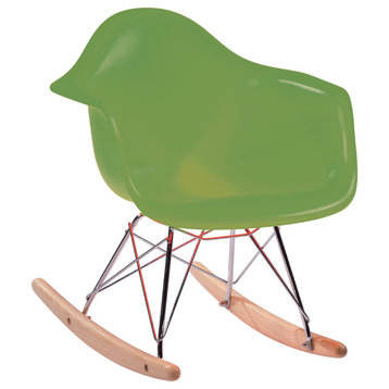 Children Daisy Rocking Chair, Green