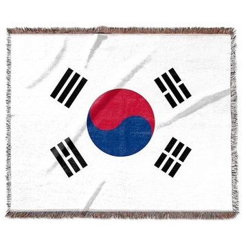 "South Korea Flag" Woven Blanket 80"x60"