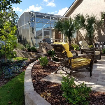 Outdoor Entertainment Area with Firepit