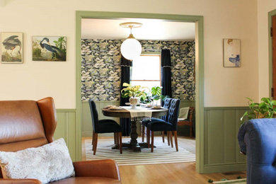 Inspiration for an eclectic dining room remodel in New York