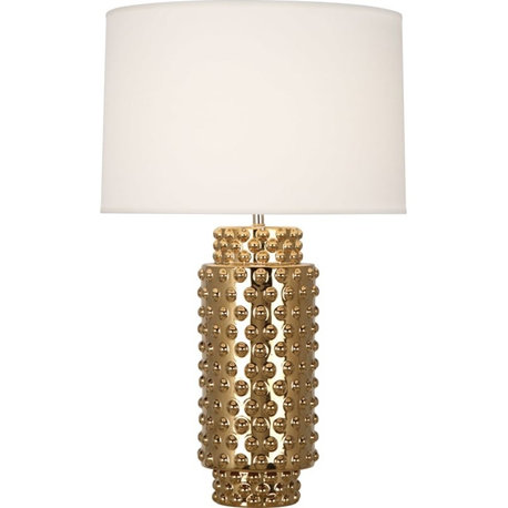 Robert Abbey Dolly TL Dolly 28" Column Table Lamp - Metallic Gold