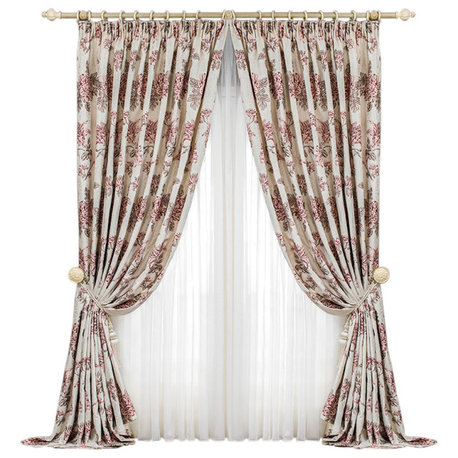 Nymph 1 Piece Pearl Ecru With Bordeaux  Pink 98"x118"