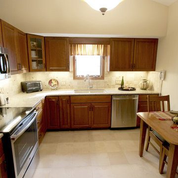 Cherry Kitchen with Quartz Countertops ~ Medina, OH