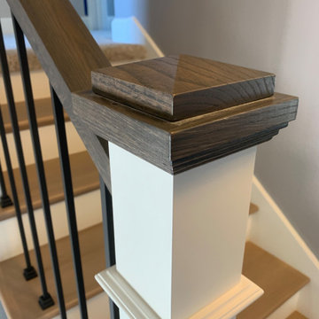 Stained newel cap