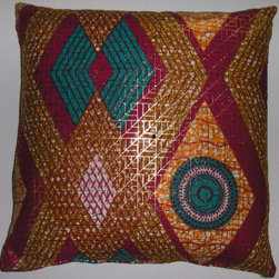 African  wax print pillow covers - Decorative Pillows
