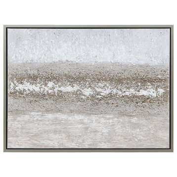 Sandpath Abstract Textured Metallic Hand Painted Wall Art by Martin Edwards