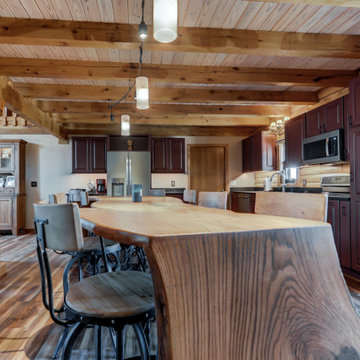 Log Home Custom Kitchen
