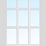Verona Home Design - 15-Lite True Divided Primed Interior Door Slab, 30"x80" - -Door comes as an unmachined slab only, with no hinge or bore prep